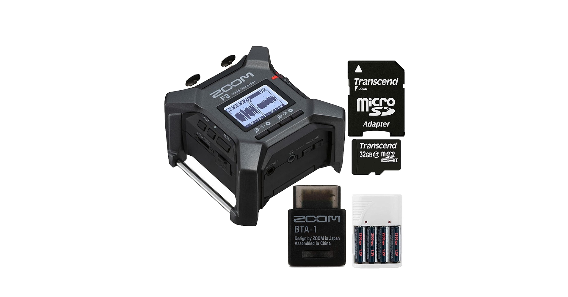 Amazon.com: Zoom F3 2-In / 2-Track Portable Field Recorder +